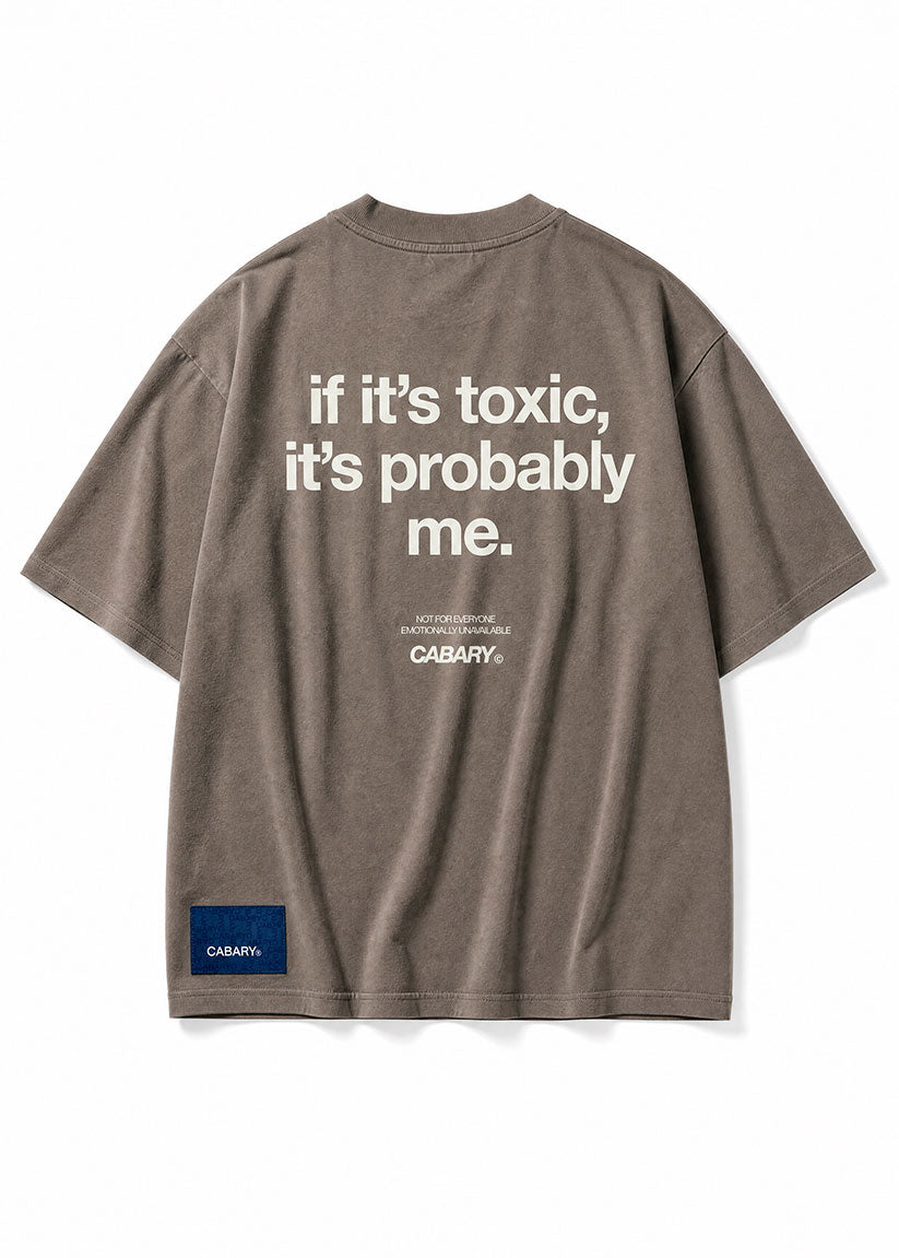 Camiseta Grey Toxic Oversized