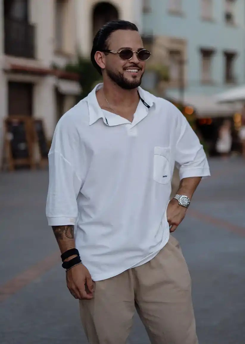Polo Oversize Dolce Vita Blanco