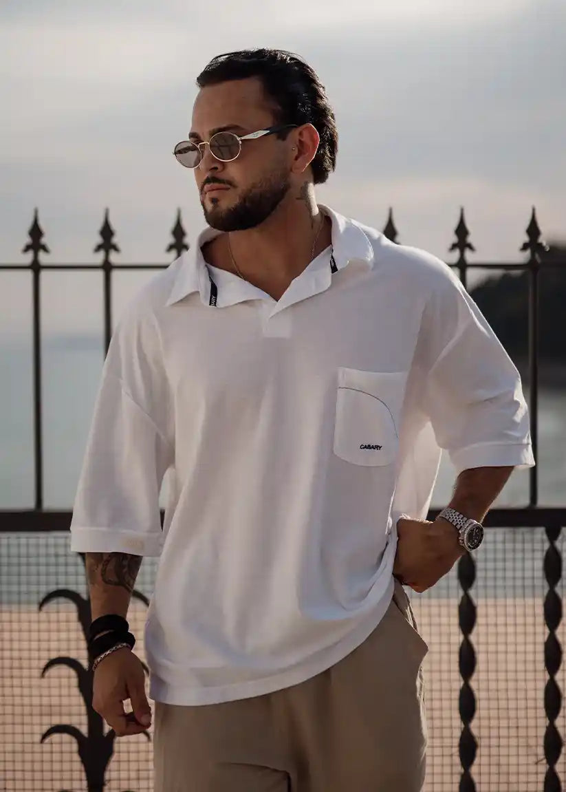 Polo Oversize Dolce Vita Blanco
