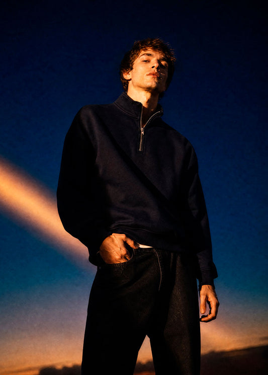Sudadera oversize de cuello alto