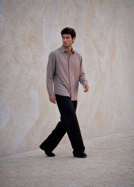 Camisa Oversize Beige Arena