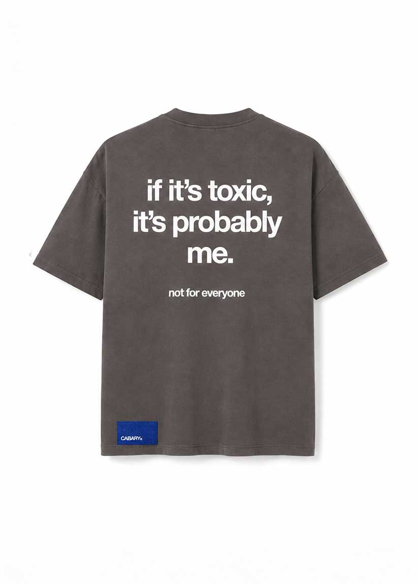Camiseta Grey Toxic Oversized