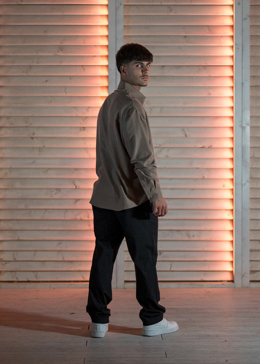 Camisa oversize beige Arena