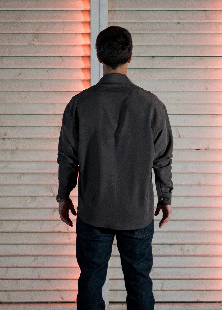 Camisa oversize gris Marengo